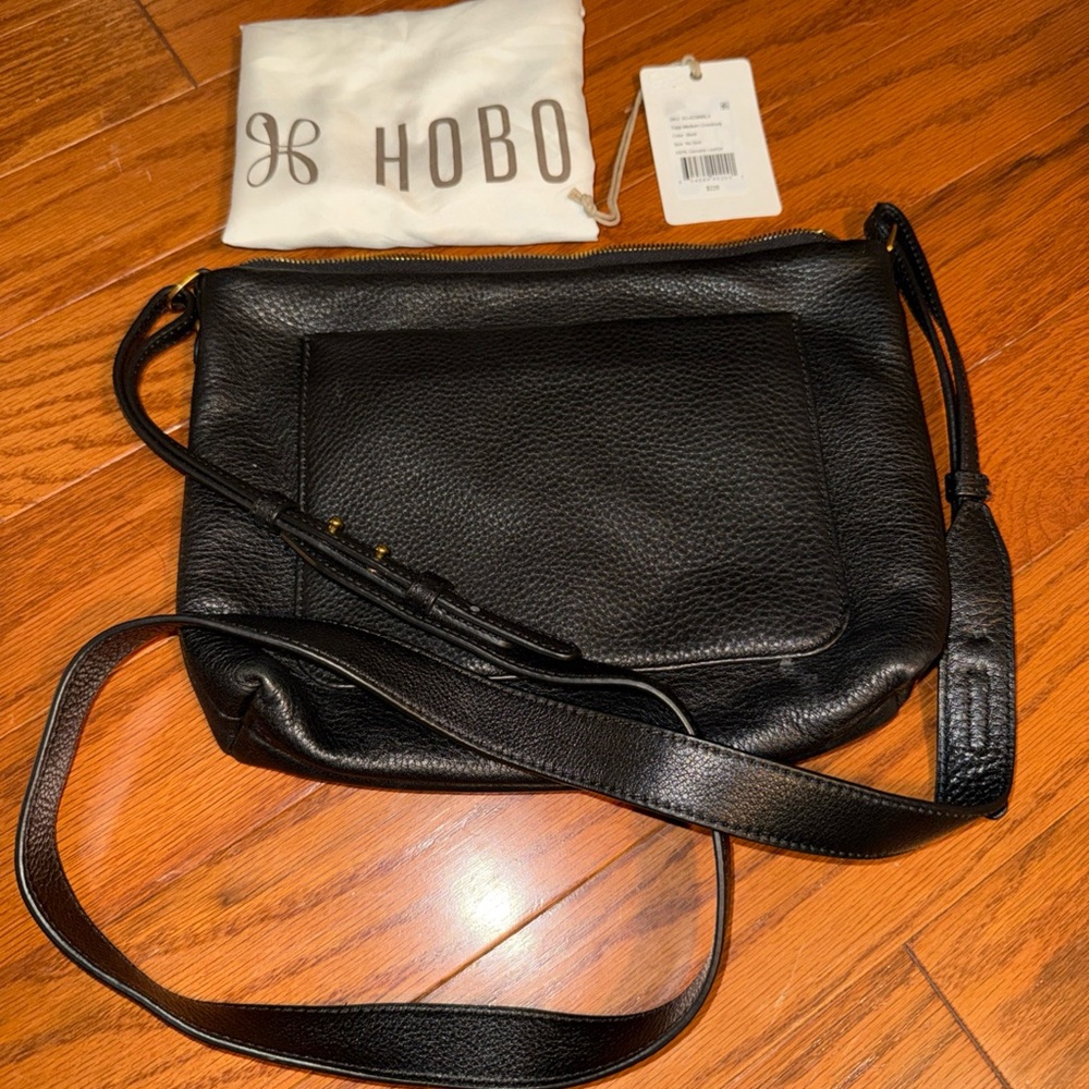 HOBO Black Leather Shoulder Bag